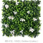 White Artificial Flower Wall Vertical Garden