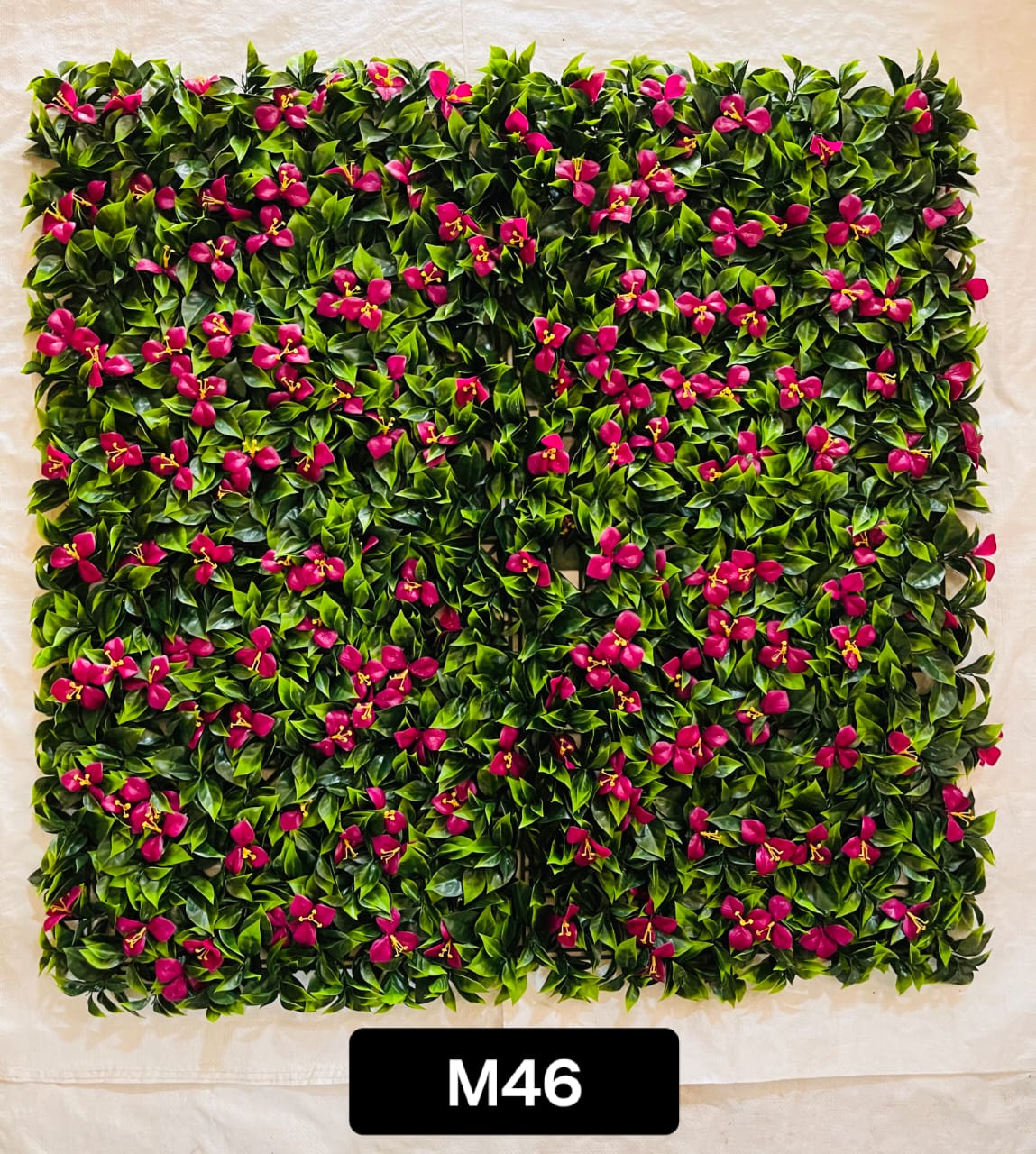 1 Metre Artificial Flower Wall UV Coated