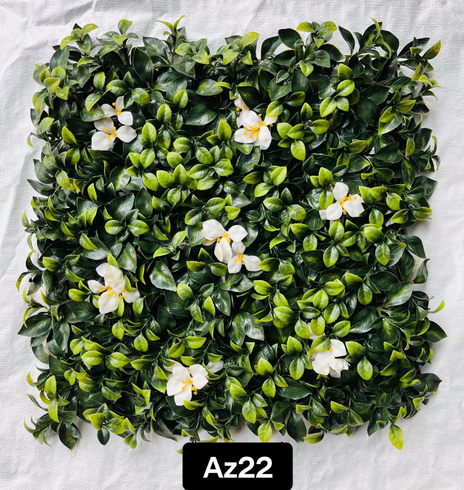 Greeb Ficus Flower Artificial Grass Wall