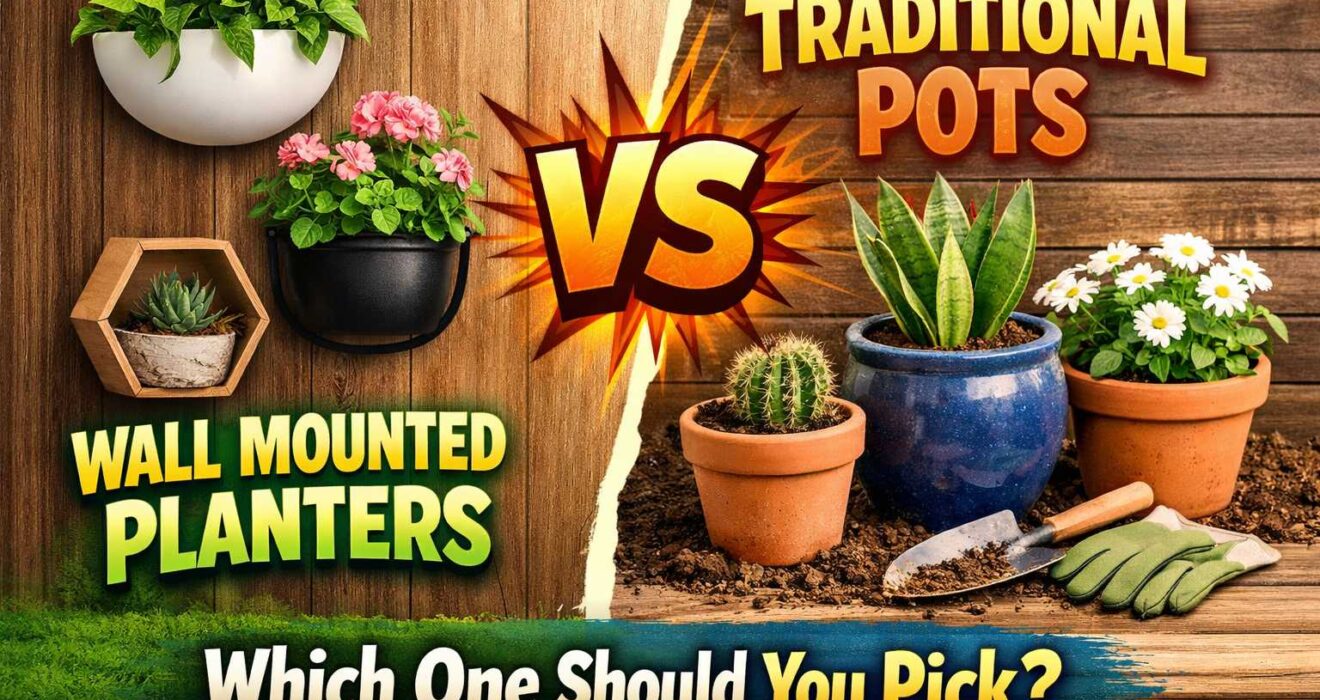 Wall Mounted Planters vs Traditional Pots: Which One Should You Pick?